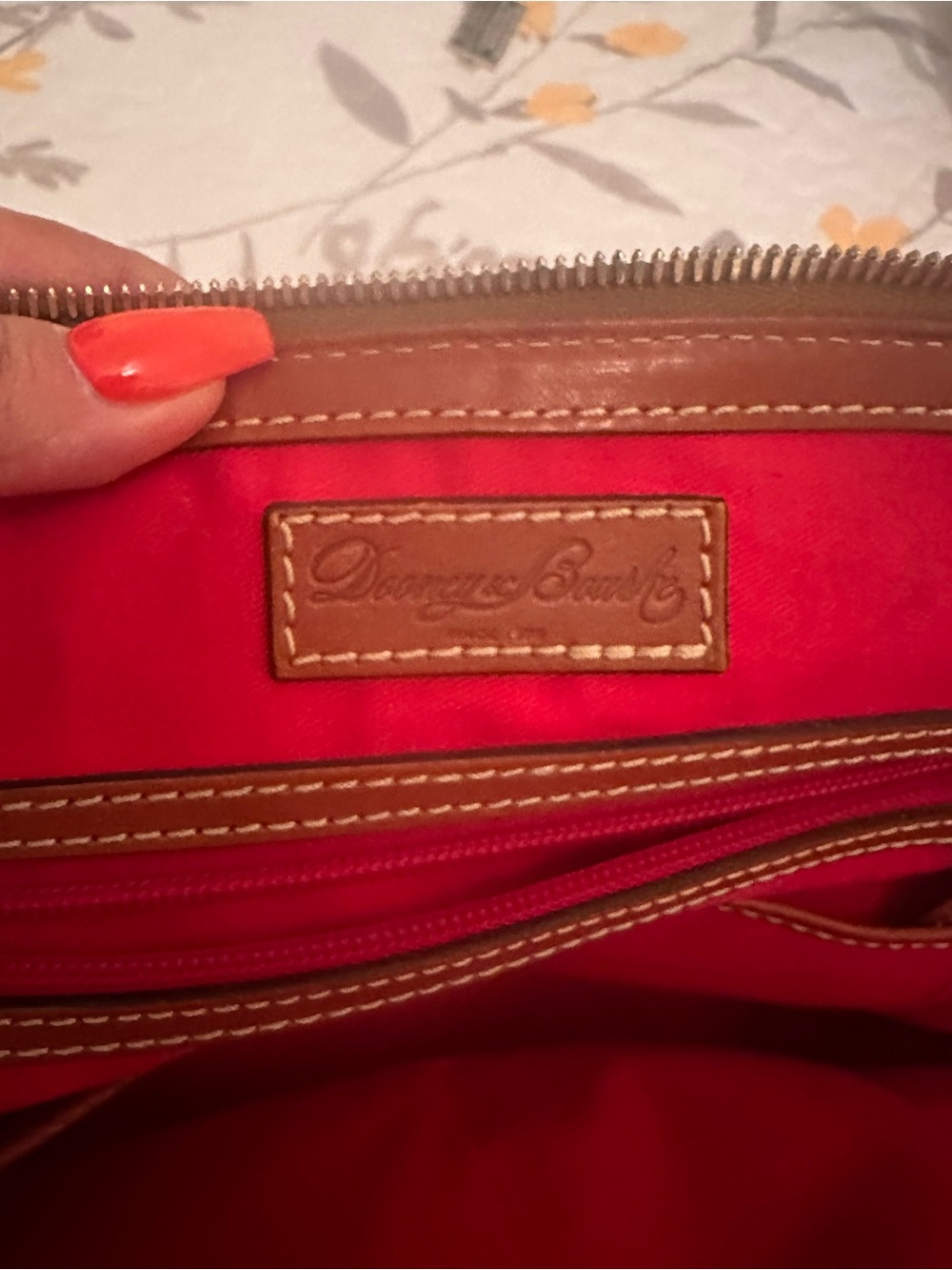 Dooney & Bourke Yellow and Brown Dome Satchel used excellent condition $100 OBO - Picture 3 of 14